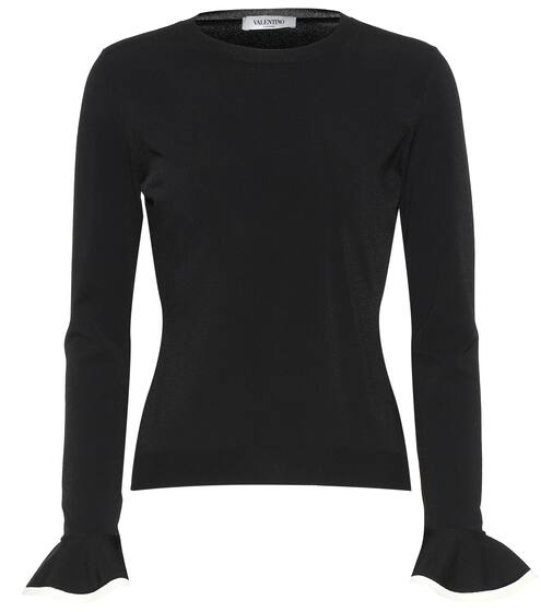 Ruffle-trimmed sweater | Valentino