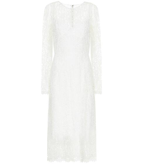 Floral-lace midi dress | Dolce & Gabbana