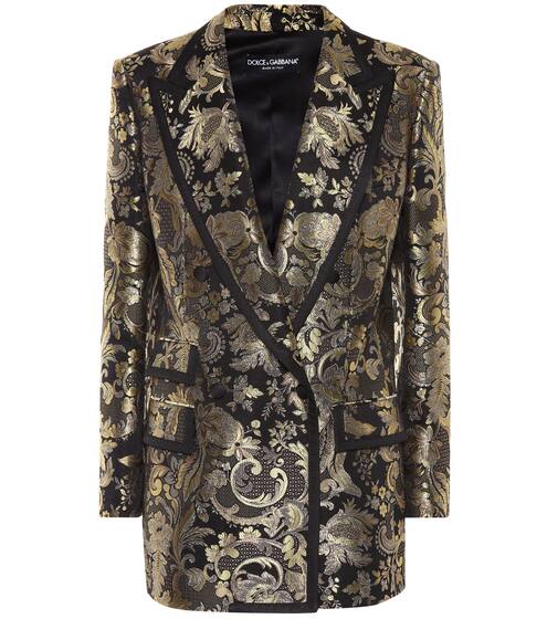 Metallic silk-blend jacquard blazer | Dolce & Gabbana