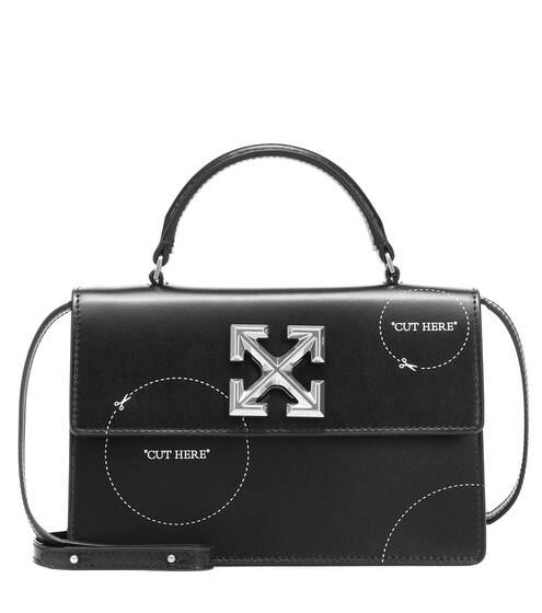 Jitney 1.4 Cut Here leather tote | Off-White