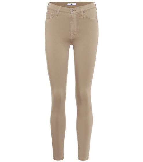 Cropped mid-rise skinny jeans | 7 For All Mankind