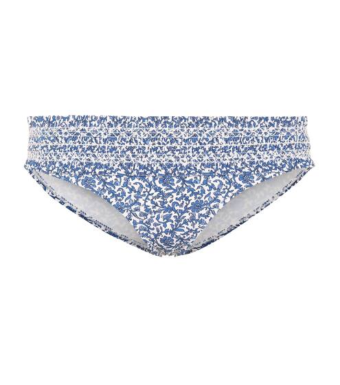 Culotte de bikini Costa imprimée à smocks | Tory Burch