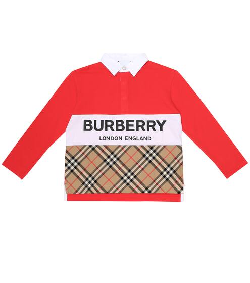 Quentin logo cotton-piqué top | Burberry Kids