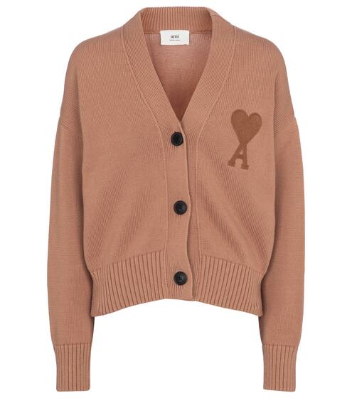 Ami de Cœur cotton and wool cardigan | AMI PARIS