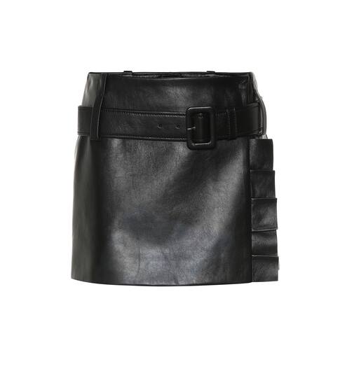 Leather miniskirt | Prada