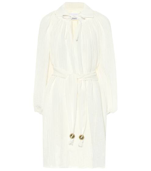 Poet linen-blend gauze minidress | Lisa Marie Fernandez