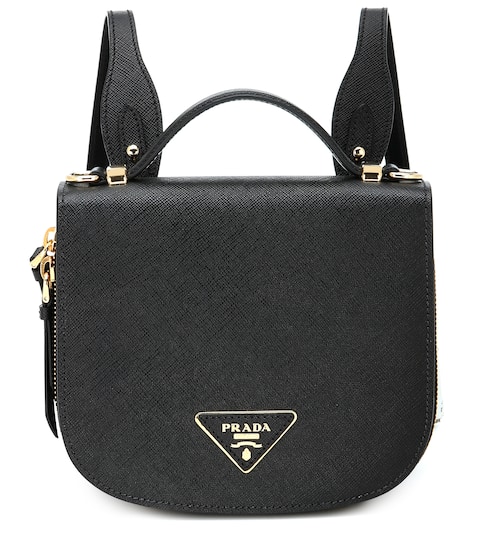 Odette saffiano leather backpack | Prada