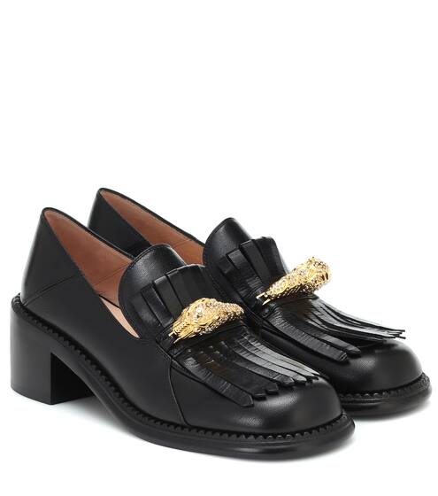 Dora embellished leather loafers | Gucci