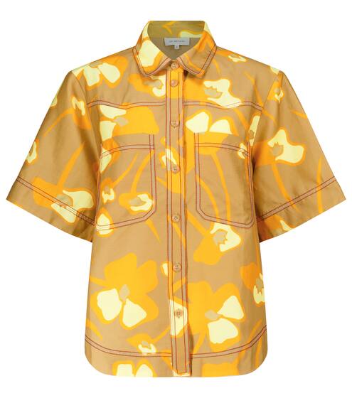 Chemise Wren en lin mélangé à fleurs | Lee Mathews