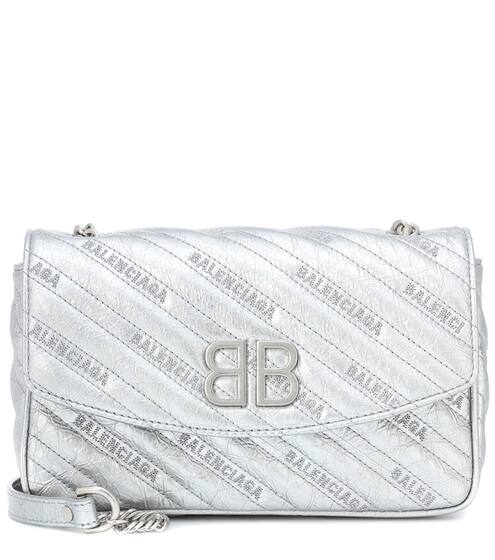 BB Chain leather shoulder bag | Balenciaga