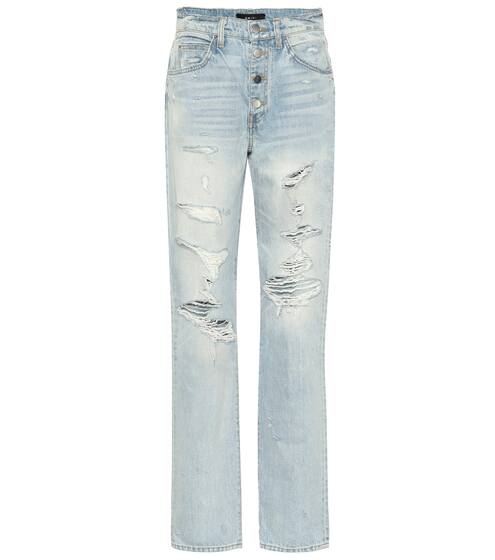 Slouch Destroyed high-rise jeans | Amiri