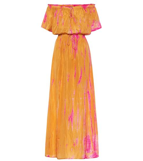 Exclusive to Mytheresa – Tie-dye silk maxi dress | Anna Kosturova