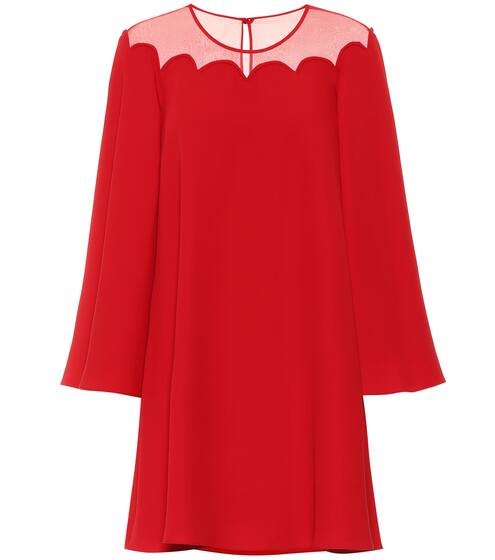 Silk-crêpe dress | Valentino