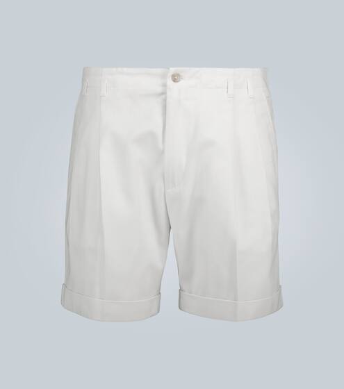 Cotton shorts with pleated front | Dolce & Gabbana