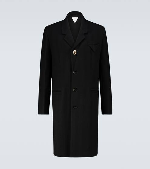 Einreihiger Mantel aus Wolle | Bottega Veneta