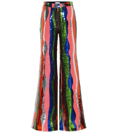 Schlaghose mit Pailletten | Halpern