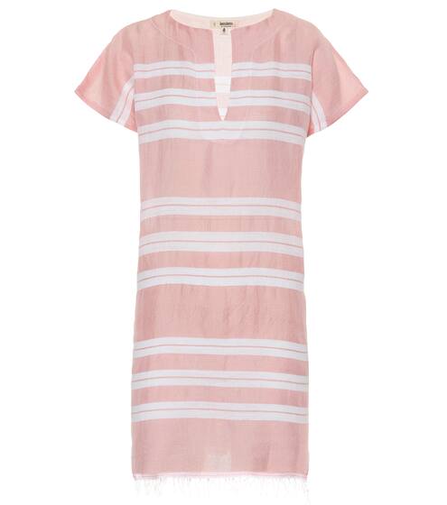 Abito Doro a righe in cotone | Lemlem