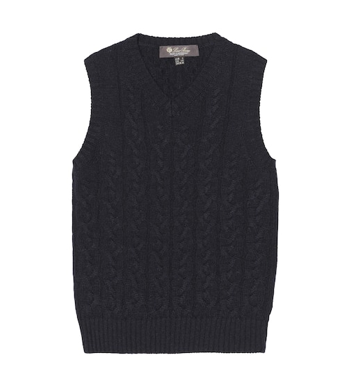 Bébé – Pull Downy Cables en cachemire | Loro Piana Kids