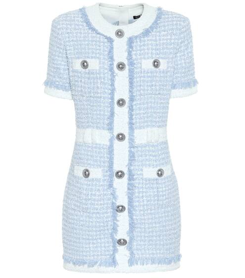 Sequined tweed minidress | Balmain