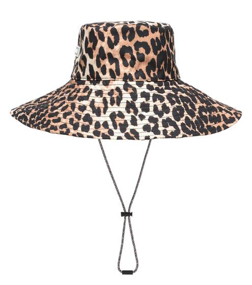 Leopard-print hat | Ganni