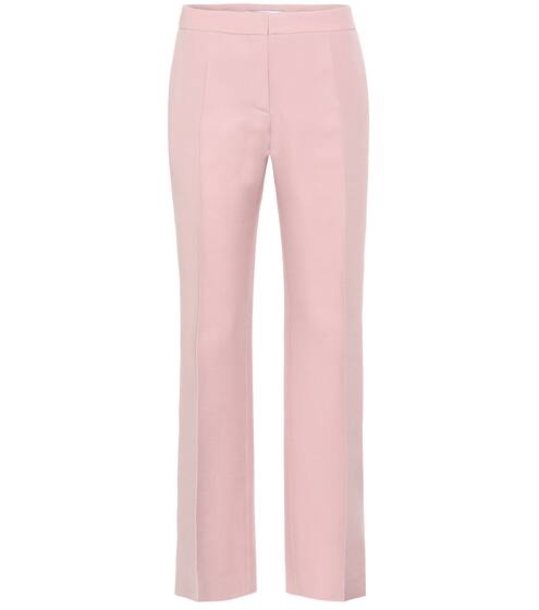 Wool-blend crêpe straight pants | Valentino