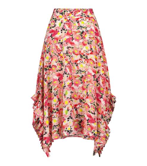 Gonna midi Ashlyn a stampa floreale in seta | Stella McCartney