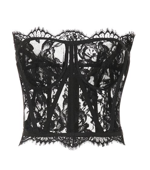Cotton lace bustier | Dolce & Gabbana
