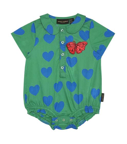 Baby Heart-print cotton bodysuit | Mini Rodini