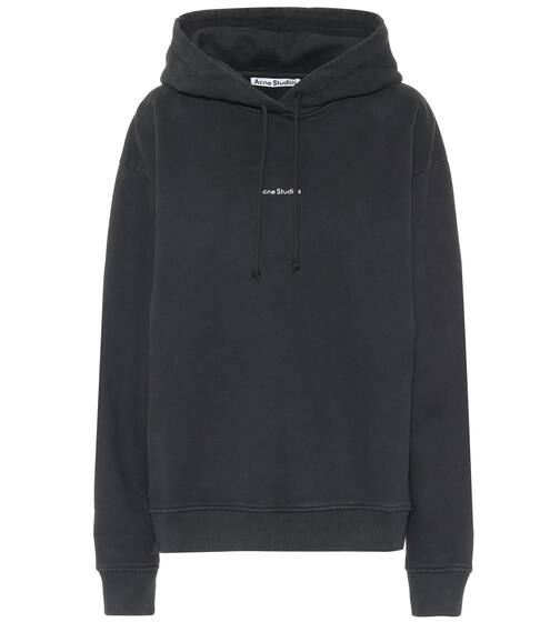 Logo cotton-jersey hoodie | Acne Studios