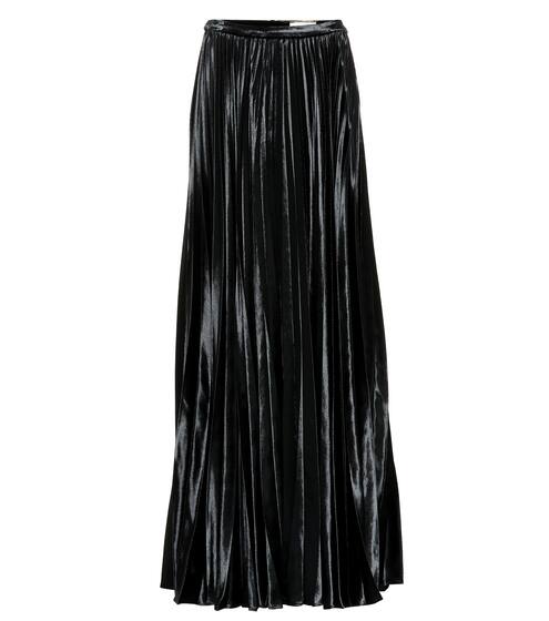 Velvet silk-blend maxi skirt | Saint Laurent