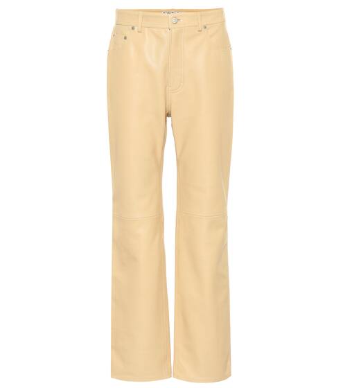 High-rise leather pants | Acne Studios