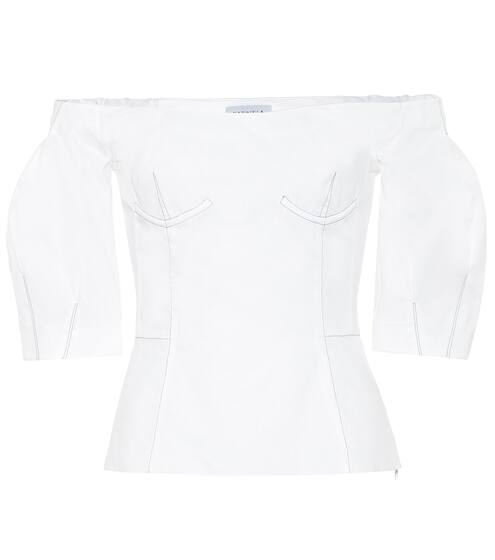 Melanie off-the-shoulder cotton top | Gabriela Hearst