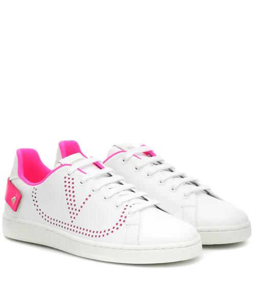 Valentino Garavani BACKNET leather sneakers | Valentino