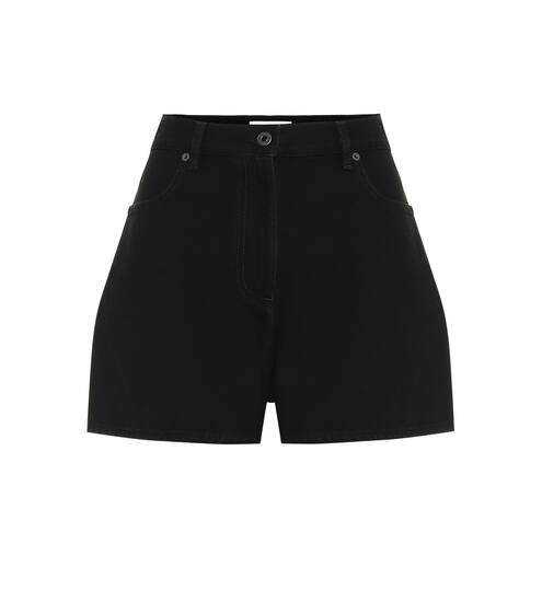 High-rise denim shorts | Valentino