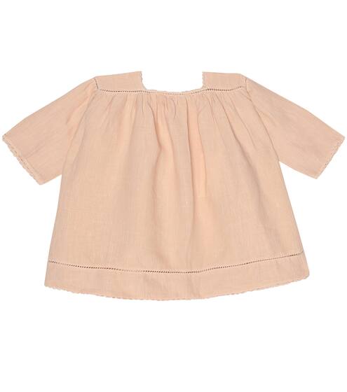 Baby Wimbledon linen dress | Caramel