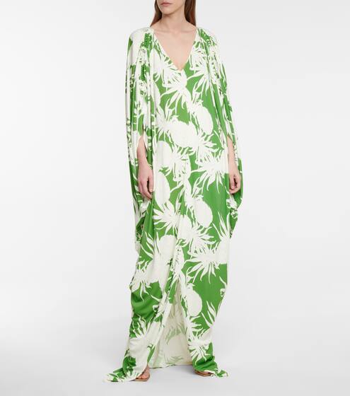 Printed jersey gown | Oscar de la Renta