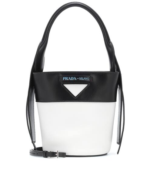 Leather bucket bag | Prada