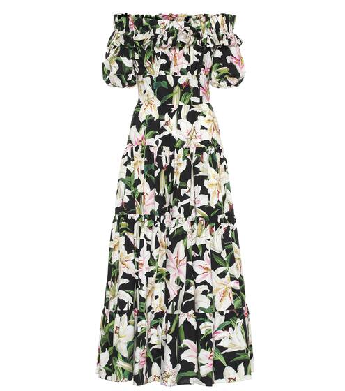 Floral cotton poplin dress | Dolce & Gabbana