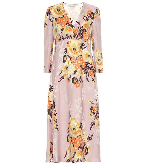 Floral silk-blend midi dress | Etro