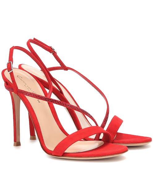 Exclusive to Mytheresa – Manhattan 105 suede sandals | Gianvito Rossi