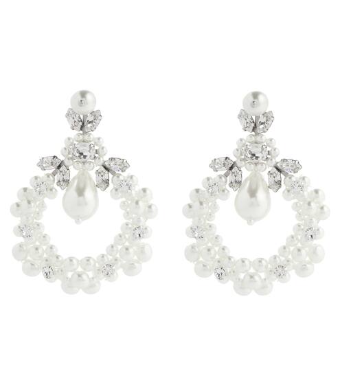 أقراط للأذن مزينة بالكريسال Cameo | Simone Rocha