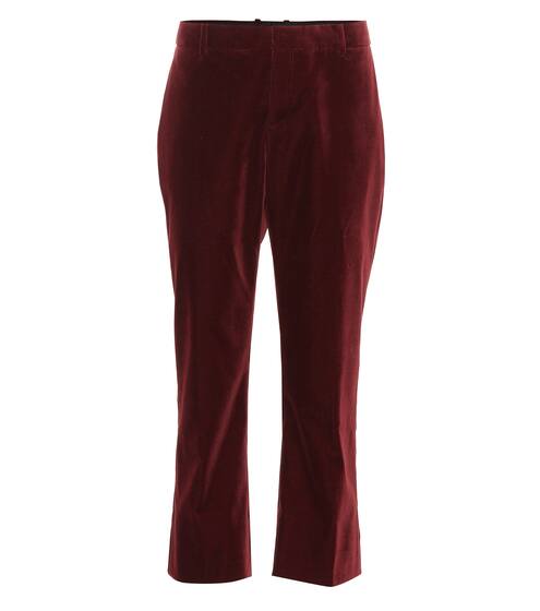 Pantaloni cropped in velluto | Saint Laurent