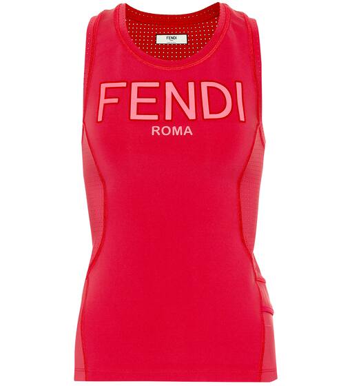 Racerback technical fabric tank top | Fendi