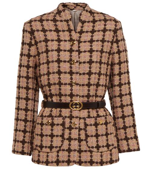 Checked tweed jacket | Gucci