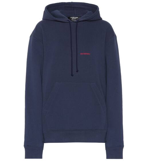 Sweat-shirt à capuche en coton brodé | Calvin Klein 205W39NYC