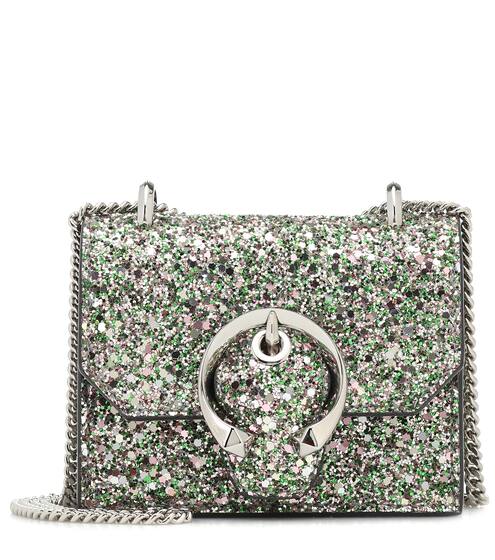 Paris Mini glitter crossbody bag | Jimmy Choo