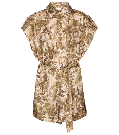 Brighton linen playsuit | Zimmermann