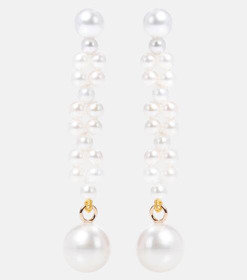 Orecchini Tressé in oro 14kt con perle | Sophie Bille Brahe