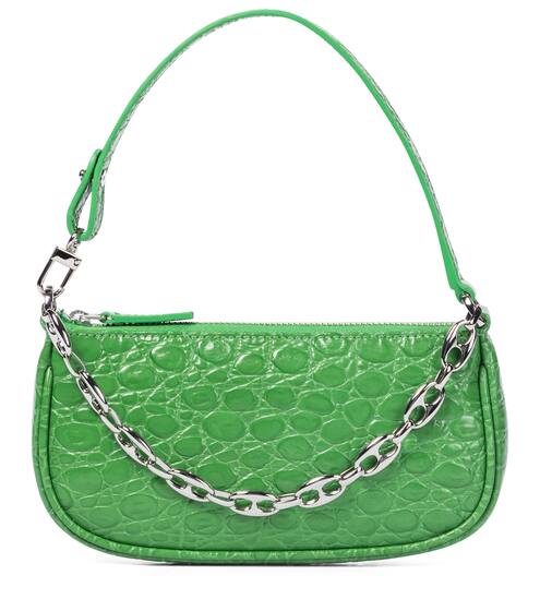 Rachel Mini croc-effect leather shoulder bag | By Far