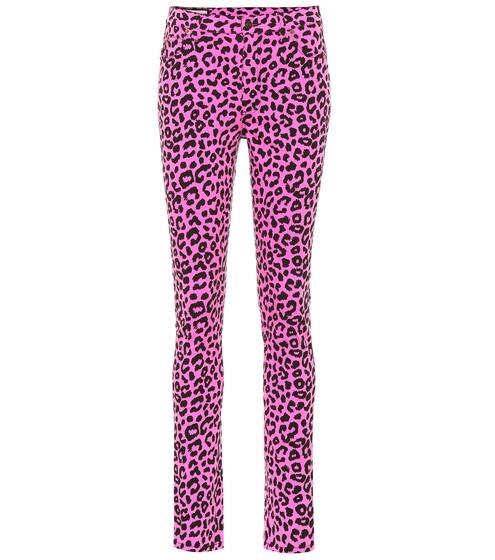 Leopard high-rise skinny jeans | Gucci